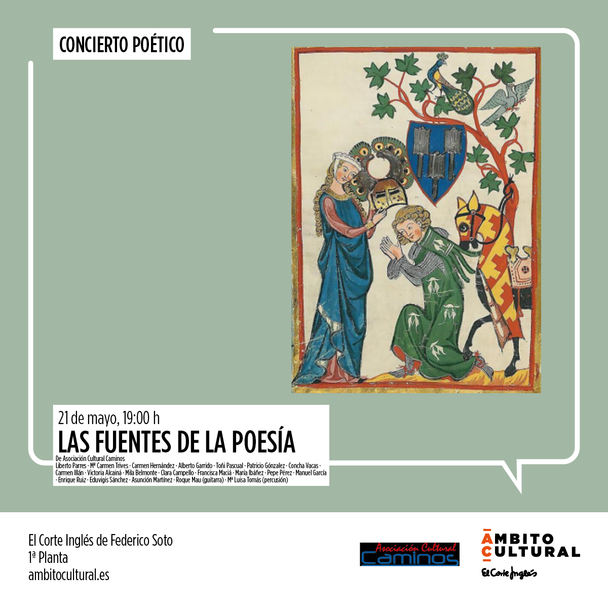 "Las Fuentes de la Poesía” por Asociación Cultural Caminos